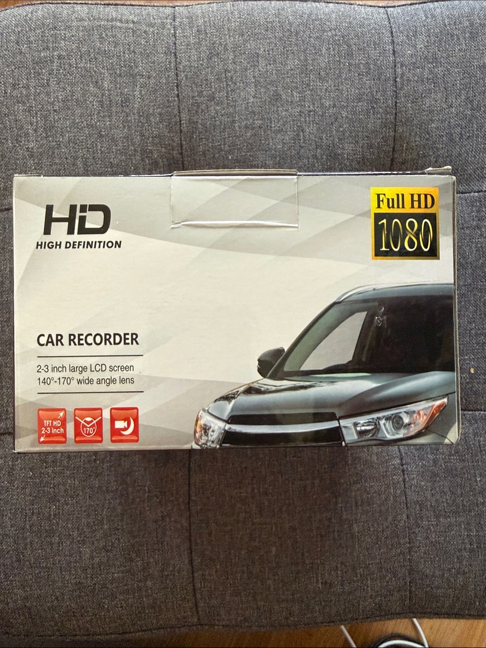 Full 1080P Car Recorder Dash Camera — Black